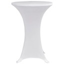  Stående bordduk Ø80 cm hvit strekk 4 stk 8719883808963