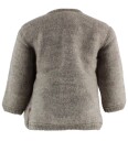 Brun cardigan i Softull | Joha | Baby | Sesame Mel | størrelse 90 | 100% Soft Ull til