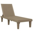 vidaXL Solseng lysebrun 155x58x83 cm polypropylen