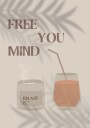 Free Your Mind 2 Calming Summer with Candle and Juice Glass Plakat Plakat / 40x50cm