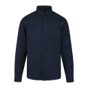 Thad Shirt Dark Navy S Linen cotton LS shirt
