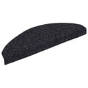 vidaXL Selvklebende trappematter nålestempel 15 stk 65x21x4 cm svart