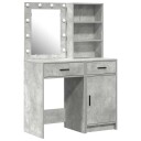  Sminkebordsett 2 pcs Betonggrå 50 x 41 x 135 cm Konstruert tre