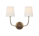 Vendome vegglampe antikk messing