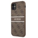 Guess-Deksel Til Iphone 11 Guhcn614gdbr Brunt Hardt Etui 4G Stripe