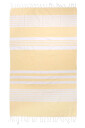 Sagaform Ella hamam stripete håndkle 90x170 cm Gul