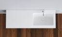 Copenhagen Bath Romsø møbelservant 1200x450 mm, Høyre, Hvit Matt