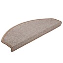 vidaXL Trappematter lys brun 15 stk 65x24x4 cm