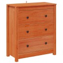  Serviesskap med skuff VoksBrun 70 x 35 x 80 cm Massiv furu