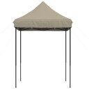  Sammenleggbart partytelt pop-up gråbrun 200x200x306 cm 4004986