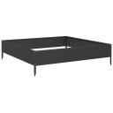  Høybed svart 100x100x26 cm stål
