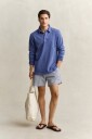 GANT Striped Seersucker Swim Shorts   Blue   XL