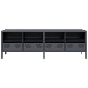  TV-benk antrasitt 135x39x43,5 cm kaldvalset stål 8721102930874