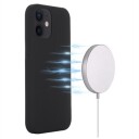 iPhone 12 Mini Liquid Silikondeksel MagSafe-kompatibel Svart
