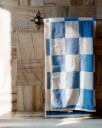 Hay Check Badehåndkle 70x136 cm Sky Blue