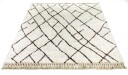 Bomullsteppe   Akira hvit Størrelse: 160 x 230 cm