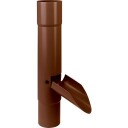 Plastmo vannavviser med klaff, Ø110 mm, brun