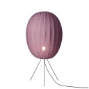Made By Hand - Knit-Wit 65 Høy Oval Gulvlampe Medium Burgundy