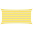vidaXL Solskygge seil Gul og hvit 6 x 3 m 100% polyester Oxford