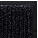 vidaXL Dørmatte svart 120x220 cm PVC