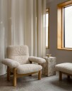 Audo Copenhagen Brasilia Lenestol Natural Oak / Sheepskin Nature