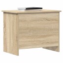 vidaXL Oppbevaringskiste Sonoma eik 60 x 40 x 50 cm Konstruert tre