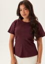 Only Onlmarie Life S/S RUCHING TOP