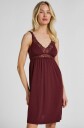 Hunkemöller Jersey Slip Dress med Blonder Lilla