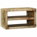  TV skap med hylle Brun 60 x 32 x 36 cm Massivt mangotre