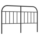  Utskiftbar sengegavl i metall svart 135 cm