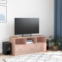  TV-benk rosa 99x39x44 cm stål
