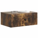  Nattbordskap Røkt Eik 49 x 34,5 x 20 cm Konstruert tre