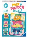 Ravensburger Puslespill 3X24 Mix & Matchmonster!