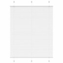  plisségardin Hvit 110x100 cm Stoff Bredde 109,4 Polyester