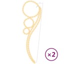 vidaXL Kuleformede taulys 2 stk varmhvit 111,5x35x4,5 cm
