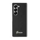 Guess 4G Glitter Script Mobildeksel til Samsung Galaxy Z Fold 6 - Svart