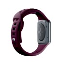 3mk Silikonrem for Apple Watch 42/44/45/49mm Mulberry