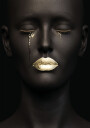 Golden Tears Portrait Plakat Plakat / 100x150cm