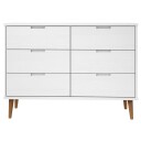  Kommode MOLDE hvit 113x40x80 cm heltre furu 8720845541958