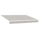vidaXL Reserveduk til markise Lys Grå og Hvit 329 x 245 cm Polyester