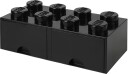 LEGO Oppbevaringsboks med Skuff 8 Svart