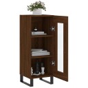 vidaXL Skjenk brun eik 34,5x34x90 cm konstruert tre
