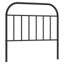  Utskiftbar sengegavl i metall svart 100 cm