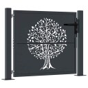  Hageport antrasitt 105x80 cm stål tredesign