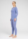 Dovre Women Langermet t skjorte 100% merino ull blå