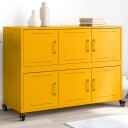  Skjenk sennepsgul 100,5x39x72 cm kaldvalset stål 8721102636264