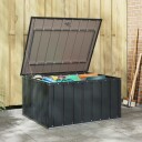 vidaXL Hage Lagringsboks Svart 101 x 82 x 50 cm Stål