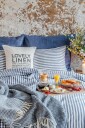 Lovely Linen   Putetrekk Misty i vasket lin   Blå