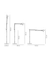 Artemide - Tolomeo Gulvlampe LED Alu