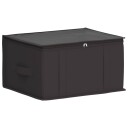 vidaXL Lagerboks med gjennomsiktig toppvindu Antrasitt 43 x 34 x 23 cm